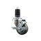 Service Caster 3'' SS Gray Poly Swivel 1-5/8'' Expanding Stem Caster with Brake SCC-SSEX20S314-PPUB-TLB-158 - alternate 1
